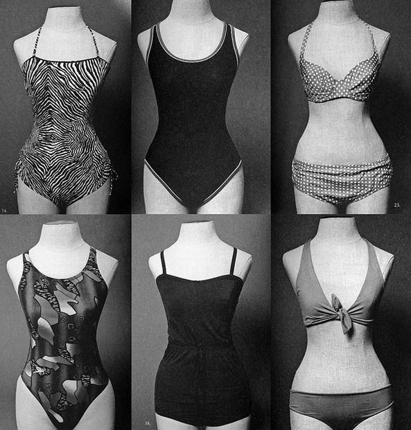 swimming suits from Leanne Shapton's "Swimming Studies"