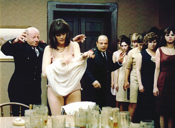 still from The Firemen's Ball, directed by Milos Forman
