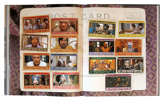 Darjeeling Limited spread from Matt Zoller Sietz's The Wes Anderson Collection