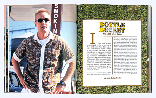 a spread of The Wes Anderson collection: Bottle Rocket