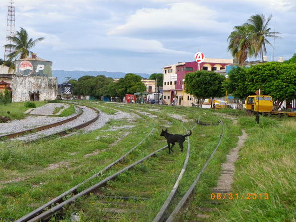train tracks in Oaxaca, Mexico