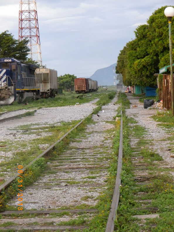 train tracks in Oaxaca, Mexico