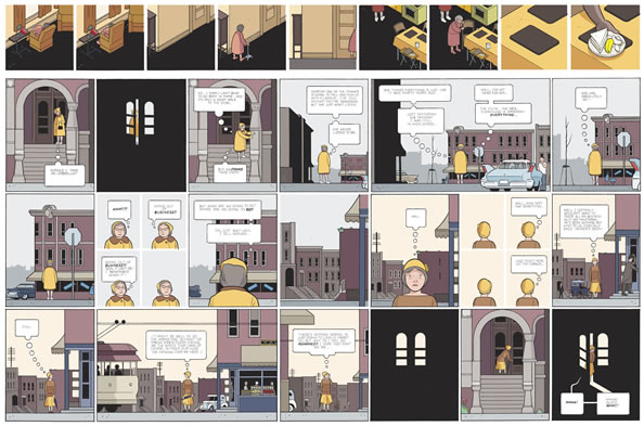 a spread from Chris Ware's "Building Stories"