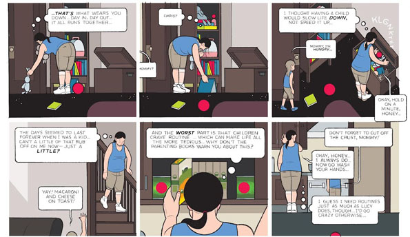 from the "Repetition" page of Chris Ware's "Building Stories" 