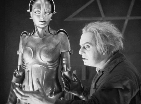 Rotwang and the robot in Metropolis