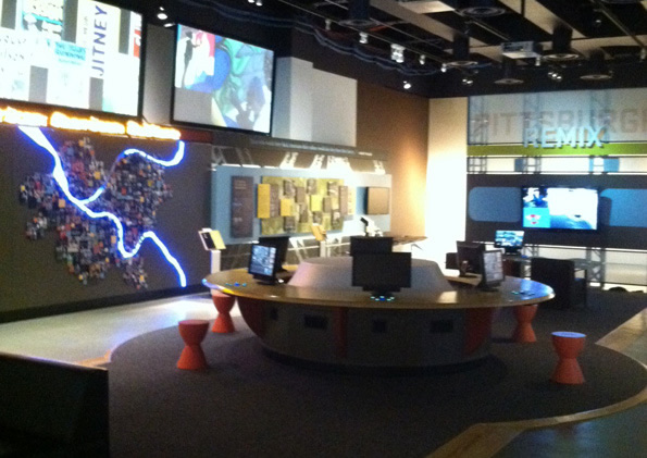 Exhibit room at the August Wilson Center