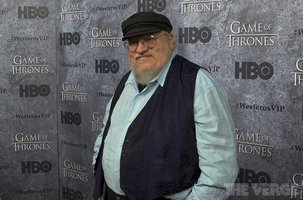 George R.R. Martin at an HBO event for Game of Thrones