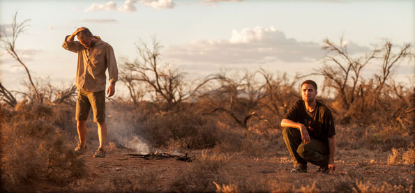 Guy Pearce and Robert Pattinson in The Rover