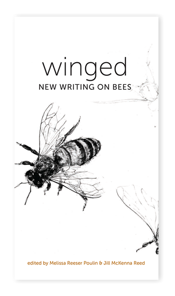 the cover of Winged, which features a line drawing of a bee