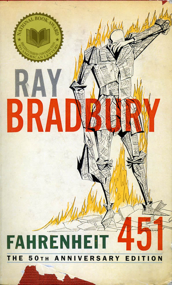 cover of fahrenheit 451 by ray bradbury