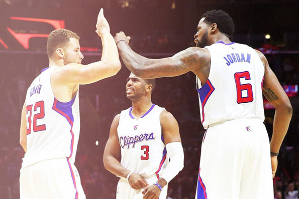 Blake Griffin, Chris Paul, and DeAndre Jordan