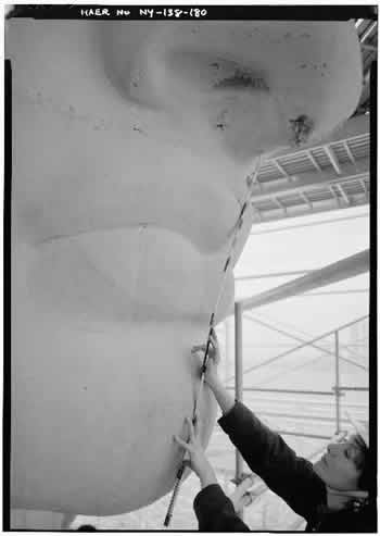 fighting rust on the Statue of Liberty