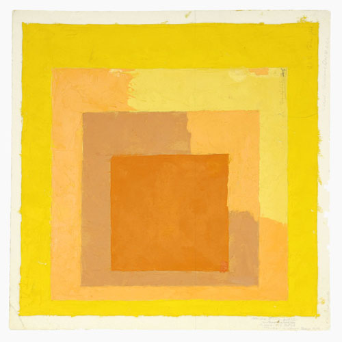 Color study for Homage to the Square,  n. d.