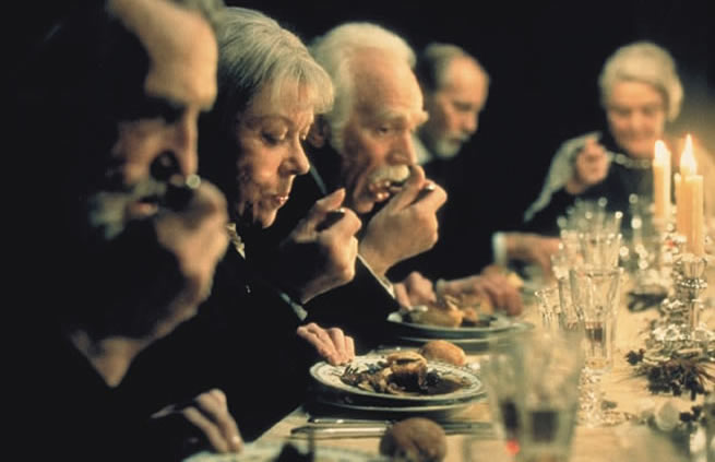 a still from the film "Babette's Feast"