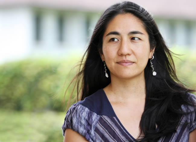 Janine Oshiro, winner of the Kundiman Prize and author of the poetry collection Pier.